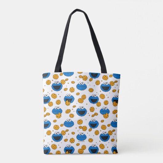 Cookie Monster | C is voor Cookie Pattern Tote Bag (Achterkant)