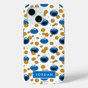 Cookie Monster   C is voor Koekje Patroon iPhone 15 Case