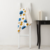 Cookie Monster | C staat voor Cookie Patroon Sherpa Deken (In situ)