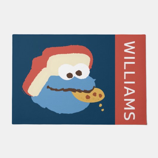 Cookie Monster Camp Cookies | Jouw namen toevoegen Deurmat (Voorkant)