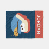 Cookie Monster Camp Cookies | Jouw namen toevoegen Fleece Deken (Voorkant (Horizontaal))