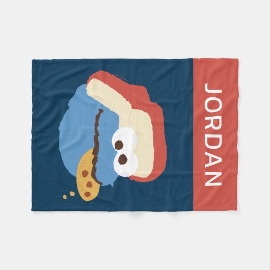 Cookie Monster Camp Cookies | Jouw namen toevoegen Fleece Deken (Voorkant (Horizontaal))