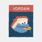 Cookie Monster Camp Cookies | Jouw namen toevoegen Fleece Deken (Voorkant)