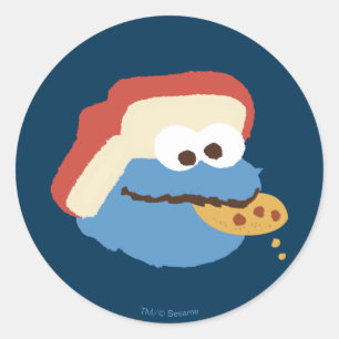 Cookie Monster Camp Cookies Ronde Sticker