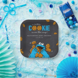 Cookie Monster Chalkboard Baby shower Papieren Bordje