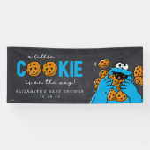 Cookie Monster Chalkboard Baby shower Spandoek (Horizontaal)