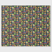 Cookie Monster Chalkboard Food Truck Cadeaupapier (Vlak)