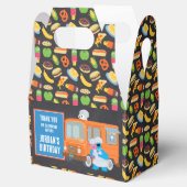 Cookie Monster Chalkboard Food Truck Verjaardag Bedankdoosjes (Geopend)