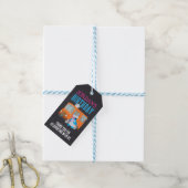 Cookie Monster Chalkboard Food Truck Verjaardag Cadeaulabel (Met Touw)