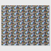 Cookie Monster Chalkboard Foodie Truck Cadeaupapier (Vlak)