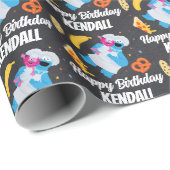 Cookie Monster Chalkboard Foodie Truck Cadeaupapier (Rol Hoek)