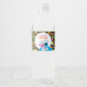 Cookie Monster Chalkboard Foodie Truck Waterfles Etiket (Voorkant)
