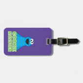 Cookie Monster Character Art Bagagelabel (Voorkant horizontaal)