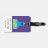 Cookie Monster Character Art Bagagelabel (Achterkant horizontaal)