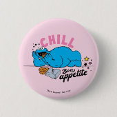 Cookie Monster | Chill Bon Appetite Ronde Button 5,7 Cm (Voorkant)