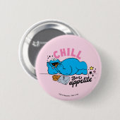 Cookie Monster | Chill Bon Appetite Ronde Button 5,7 Cm (Voorkant /achterkant)