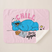 Cookie Monster | Chill Bon Appetite Sherpa Deken (Voorkant (horizontaal))