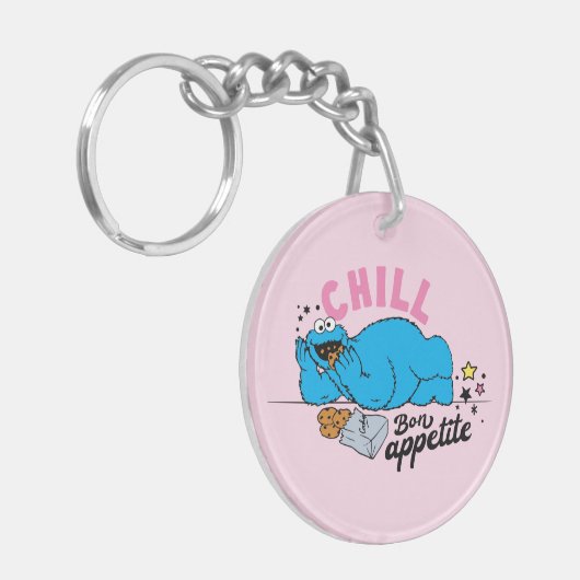 Cookie Monster | Chill Bon Appetite Sleutelhanger (Voorkant Links)