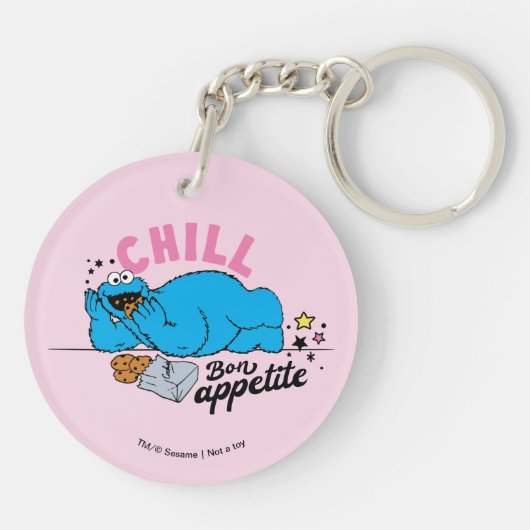 Cookie Monster | Chill Bon Appetite Sleutelhanger (Achterkant)