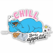 Cookie Monster | Chill Bon Appetite Sticker (Voorkant)