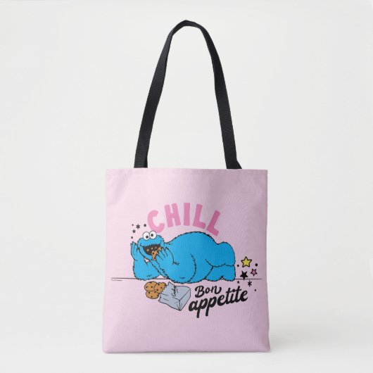 Cookie Monster | Chill Bon Appetite Tote Bag (Voorkant)
