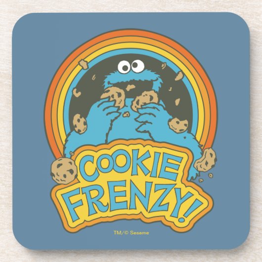 Cookie Monster | Cookie Frenzy Bier Onderzetter (Voorkant)