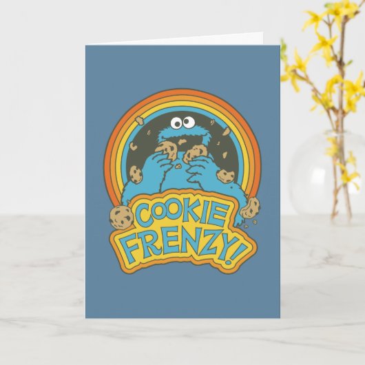  Cookie Monster | Cookie Frenzy Kaart (Gele Bloem)