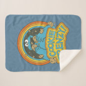  Cookie Monster | Cookie Frenzy Sherpa Deken (Voorkant (horizontaal))