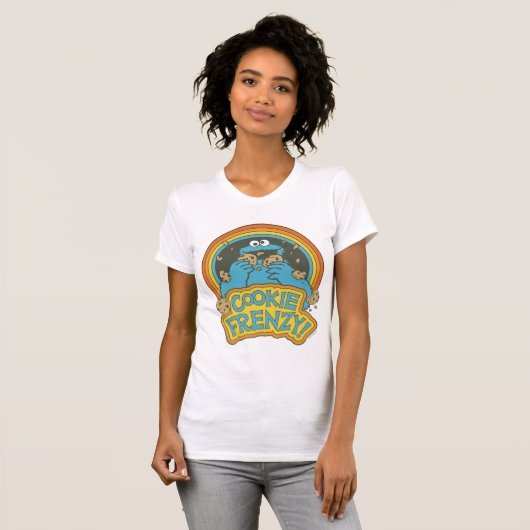  Cookie Monster | Cookie Frenzy T-shirt (Voorkant volledig)