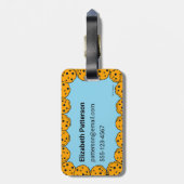 Cookie Monster Couple's Bagagelabel (Achterkant verticaal)