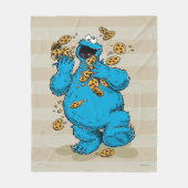 Cookie Monster Crazy Cookies Fleece Deken (Voorkant)