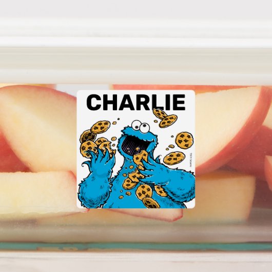 Cookie Monster Crazy Cookies Labels (Aangebracht)