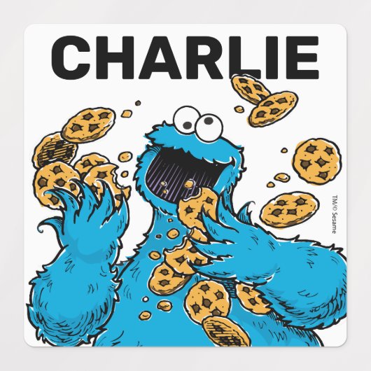 Cookie Monster Crazy Cookies Labels (Design 1)