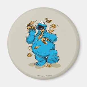 Cookie Monster Crazy Cookies Magneet