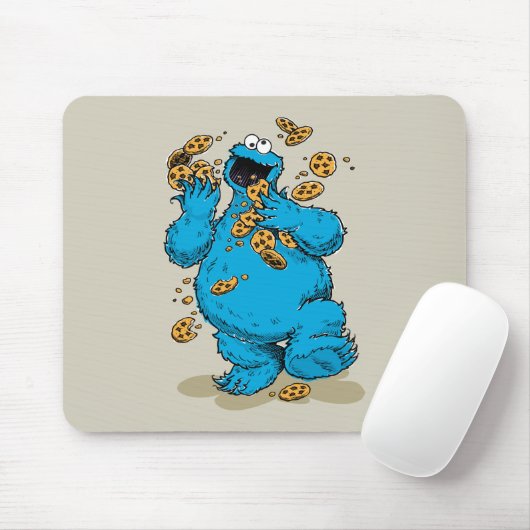 Cookie Monster Crazy Cookies Muismat (Met muis)