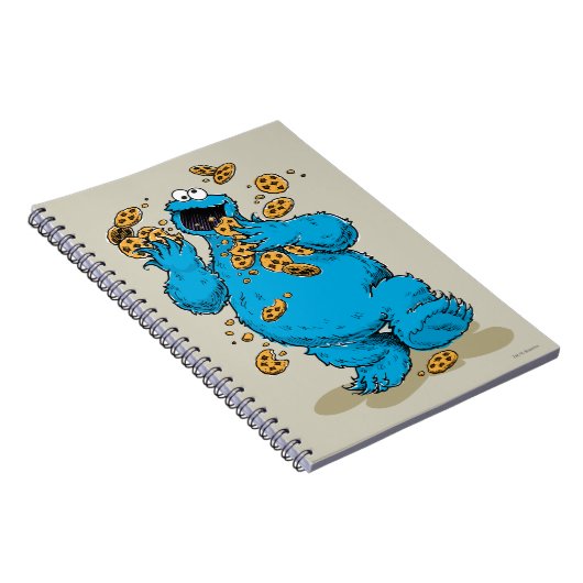 Cookie Monster Crazy Cookies Notitieboek (Rechterzijde)