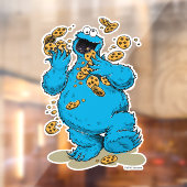 Cookie Monster Crazy Cookies Raamsticker (Vel 2)