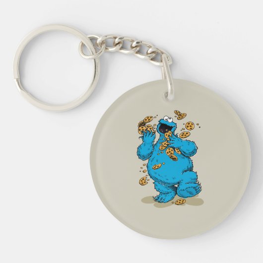 Cookie Monster Crazy Cookies Sleutelhanger (Voorkant)