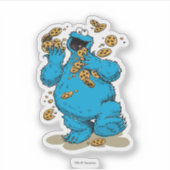 Cookie Monster Crazy Cookies Sticker (Voorkant)