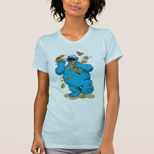 Cookie Monster Crazy Cookies T-shirt (Voorkant)
