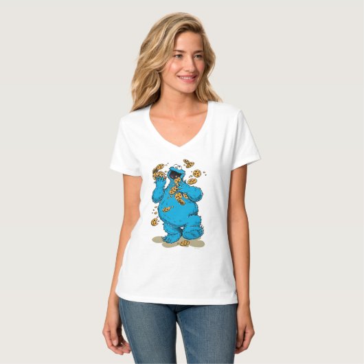 Cookie Monster Crazy Cookies T-shirt (Voorkant volledig)