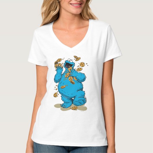 Cookie Monster Crazy Cookies T-shirt (Voorkant)
