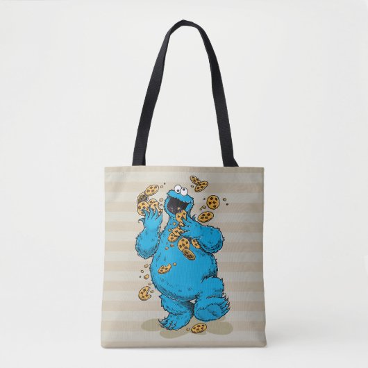 Cookie Monster Crazy Cookies Tote Bag (Voorkant)