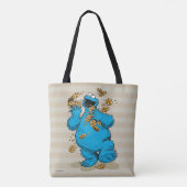 Cookie Monster Crazy Cookies Tote Bag (Achterkant)