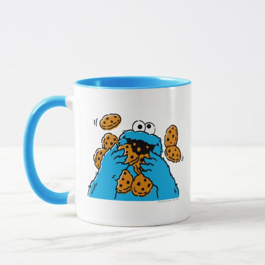 Cookie Monster die alle koekjes opeet Mok (Links)