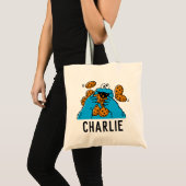 Cookie Monster die alle koekjes opeet Tote Bag (Voorkant (product))