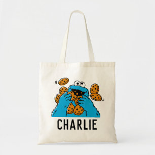 Cookie Monster die alle koekjes opeet Tote Bag