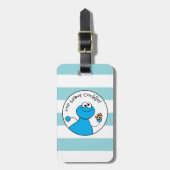 Cookie Monster Doodley Graphic Bagagelabel (Voorkant verticaal)