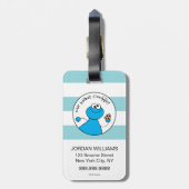 Cookie Monster Doodley Graphic Bagagelabel (Achterkant verticaal)
