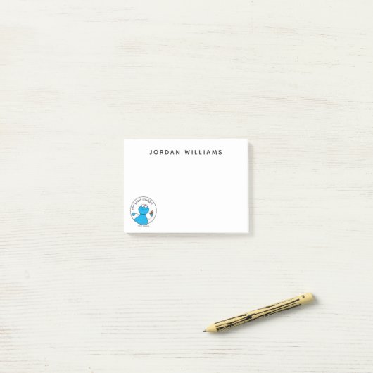 Cookie Monster Doodley Graphic Post-it® Notes (Op bureau)
